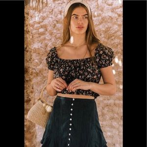 Hold * Arnhem Camilla Top Midnight bloom